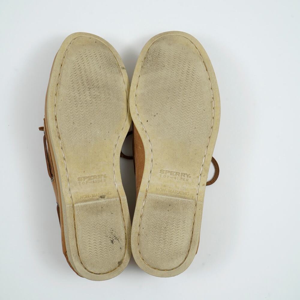 Sperry Authentic Original 2-Eye Boat Shoes Men's 10.5 Leather Tan Deck Shoes - Picture 8 of 8